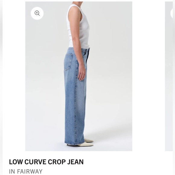 AGOLDE Low Curve Crop Jean in Fairway size 25 NWOT - Picture 2 of 6